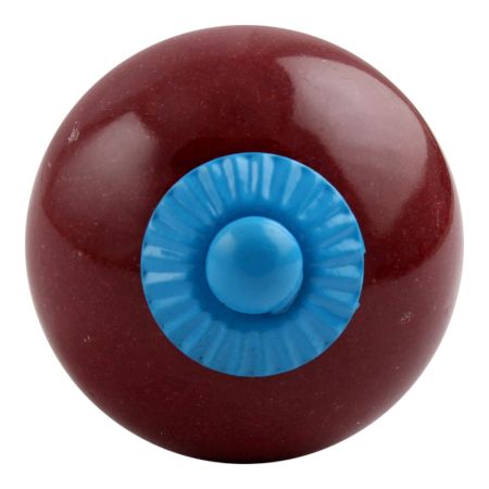 Cherry Solid Round Turquoise Fitting Ceramic Knob